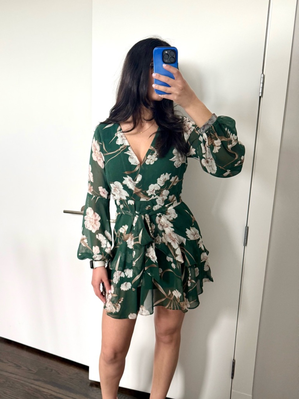 Green Floral Dress
